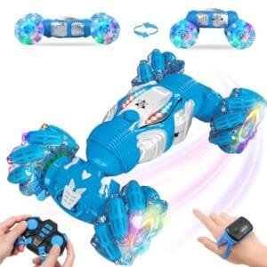 BEMITON Arduino 4WD RC Car Gesture Sensing Remote Control Stunt Toy for Kids Aged 6 12