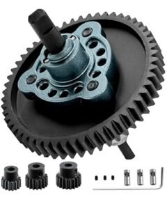 RCarmumb RC Airboat Hull Upgrade Kit with 54T Slipper Clutch and Metal Spur Gear Set for Enhanced Performance