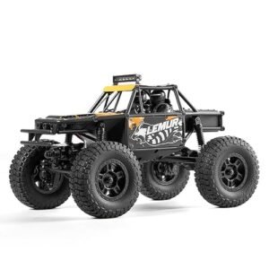 BEEZRC FMS 1 24 RC Crawler Lemur RTR FCX24 4WD 2.4GHz Hobby Grade RC Tractor with LED Lights Orange FMS12404RTROR