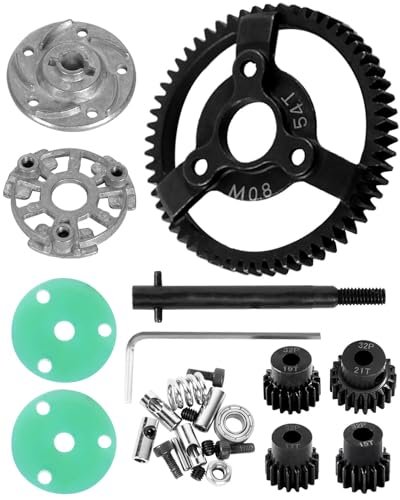 ARRCat Metal 54T 0.8 Module Spur Gear and Pinion Set for RC Nitro Engine Clutch and Drivetrain Experts Campbelltown