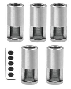 Rcarmumb 8MM to 5MM Pinion Reducer Sleeve 5PCS Stainless Steel for Sledge RC Willey Rent to Own Remote Control Car M1.0 M1.5 8MM Motor Teeth