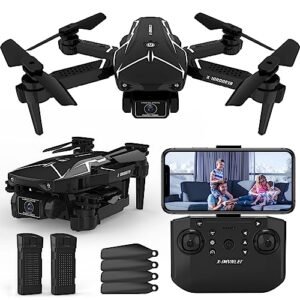 SkyTech Mini Drone Foldable Remote Control Quadcopter with Dual 720P Cameras for Beginners and Kids