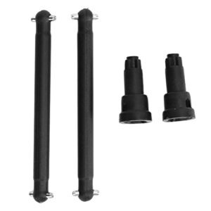 2 Pcs RC Metal Rear CVD Drive Shaft Dogbone Set for SCY16101 16102 16103 16201 1/16 RC Car Upgrade Accessories Compatible with RC Touring Car Carpet Tires