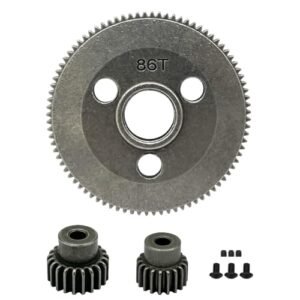 RC Willey Bedroom Sets Compatible Metal Steel 48P 86T Spur Gear Upgrade for 1 10 2WD Slash Rustler Stampede with 19T 21T Pinions Gear Sets