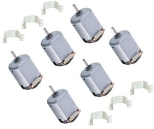 California JOS Best Electric RC Car Kit 6 Pack DC 1.5 3V 15000RPM Mini 130 Motor with Metal Mounts for DIY Toys STEM Projects
