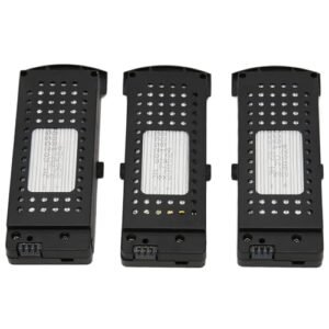 3pcs 3.7V 1800mAh Drone Battery, High Capacity Quadcopter Lithium Battery with Protective Case, Compatible with SG S6 G6 Q6