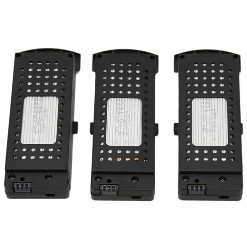 3pcs 3.7V 1800mAh Drone Battery, High Capacity Quadcopter Lithium Battery with Protective Case, Compatible with SG S6 G6 Q6