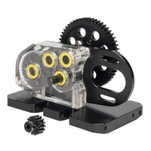 AMK 1/10 Transmission Clear Acrylic Gearbox for Element RC Truck SCX10 II LCG Chassis Upgrades