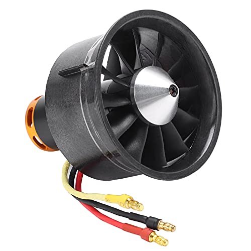 QX Motor 64mm EDF Set 2822 4300KV Brushless Motor with 12 Blades Ducted Fan for Aeromax RC Airplane