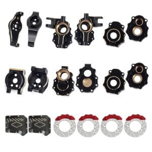 Triban RC 500 Disc Brake Upgrade Kit for 1/10 RC Crawler TRX4 TRX6 Including Brass Weights and Black Coated Components