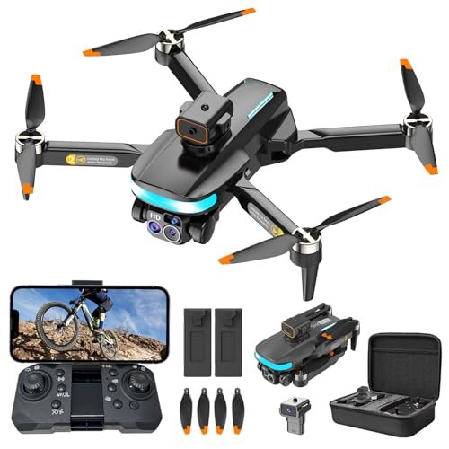OBEST Mini Drone with Camera P14 WiFi VR RC Drone HD 4K Foldable 2 Batteries 90 Adjustable Lens One Key Take Off Land Intelligent 360 Obstacle Avoidance Carrying Case RC Quadcopter is rc willey mormon owned