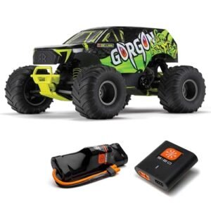 ARRMA Gorgon RC Truck 2WD MT1 10 Scale Ready to Run with Battery and Charger Smart 3300 7C S120 USB Yellow ARA3230ST1