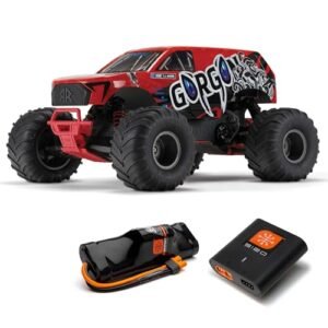 ARRMA Gorgon RC Truck 2 Wheel Drive MT 1 10 Scale Ready to Run with Battery and Charger Smart 3300 7C S120 USB Red ARA3230ST2