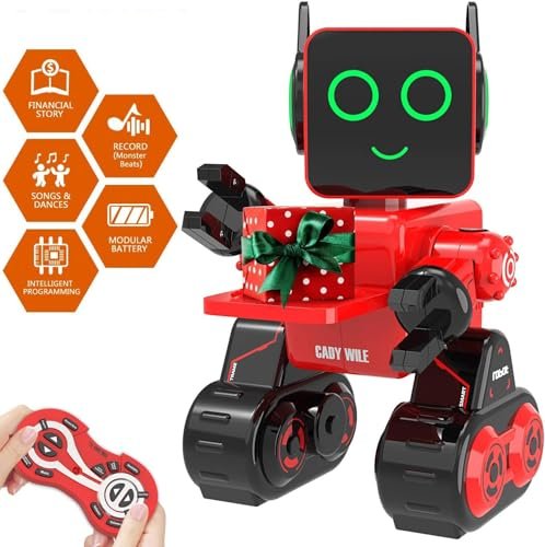 Lexus RC 350 Modded Inspired Remote Control Robot Toy for Kids Interactive Programmable Dancing Talking Red