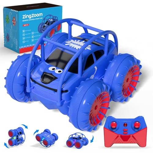 SpeedyX Drag Race RC Cars 2.4Ghz 4WD Amphibious Stunt Car with Fast USB Type C Charging for Kids Boys Girls Aged 3 12 Years