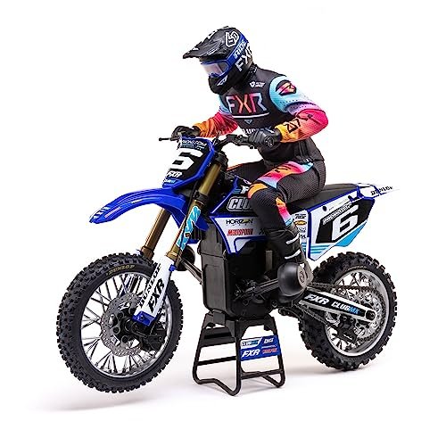 Losi RC Motorcycle Promoto MX 1 4 Scale Ready to Run Dirt Bike with FXR Racing Graphics Blue LOS06000T2