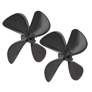 Oumefar 70mm 4 Blades RC Boat Propellers for HT 3827A Battleship RC Boat High Speed DIY Replacement Accessories