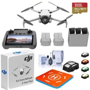 DJI Mini 4 Pro Drone Fly More Combo with RC Fuel Injector Cleaning Kit for Aerial Photography Enthusiasts