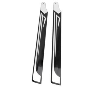 Luqeeg 2 Pcs RC Propeller Part, Main Blade Propellers, Waterproof, Light Weight, RC Air Force Airplane Helicopter for FlyWing FW450