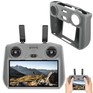 Gaekol Air 3 RC Protective Silicone Case Cover for DJI Air 3 RC 2 Remote Controller Accessories Gray