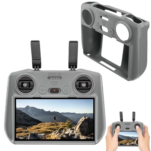 Gaekol Air 3 RC Protective Silicone Case Cover for DJI Air 3 RC 2 Remote Controller Accessories Gray