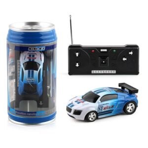 YESBAY Mini Remote Control Car with Roadblocks Coke Cans Design Racing Toy for Kids