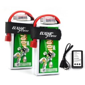 RC Willey Outlet Utah 2 Pack 7.4V 2700mAh 20C LiPo Battery with 2S Balance Charger for WLTOYS 12428 1/12 RC Car