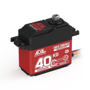 AGFRC 40KG High Torque RC Servo Motor Full Metal Gear Brushless Programmable Standard Servo with Position Feedback for Full Throttle RC Raceway IB53BHU