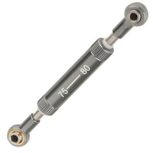 RZXYLRC Adjustable 75 100mm Steering Link Rod Panhard Bar Servo Linkage for 1 10 RC Crawler Axial SCX10 90046 Tamiya CC02 HSP TRX4 Optimized for RC Servo Power Consumption