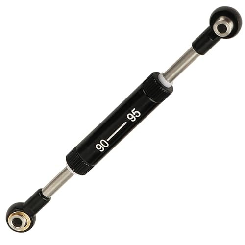 RZXYLRC Adjustable 75 to 100mm Steering Link Rod Panhard Bar Servo Linkage for 1/10 RC Crawler Axial SCX10 90046 Tamiya CC02 HSP TRX4 Black 90 95mm 100mm RC Crawler Shocks