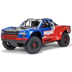 ARRMA Mojave RC Semi Truck RTR 4X4 4S BLX 1/8th Scale Desert Truck Blue Red ARA4404T2