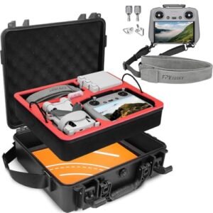 FPVtosky Dual Layer Hard Case for DJI Mini 4 Pro/Mini 3+ Neck Lanyard with Joystick for DJI RC/RC 2