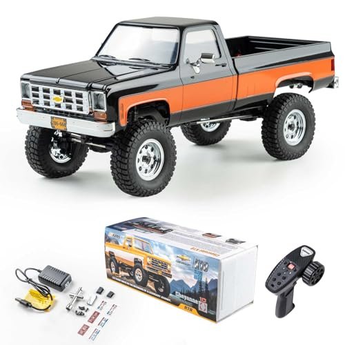FMS 1/18 RC Crawler Chevy Truck FCX18 K10 RTR Remote Control Car Licensed Model 4WD 8km h 900mAh with LED Lights