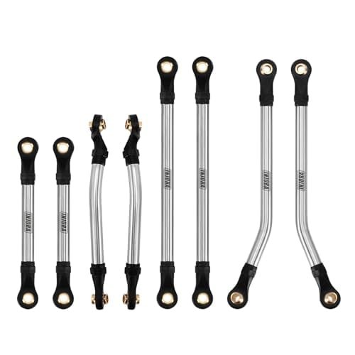 INJORA Stainless Steel High Clearance Chassis Links Set for 1/18 RC Crawler TRX4M High Trail K10 F150 41g Set Perfect for RC Crawler Chassis Plans