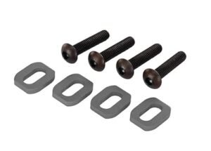 Traxxas 7759 Gray Aluminum Motor Mount Washers 4 Pack for X Maxx and XRT Compatible with RC Willey Washers and Dryers