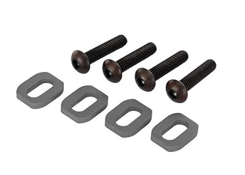 Traxxas 7759 Gray Aluminum Motor Mount Washers 4 Pack for X Maxx and XRT Compatible with RC Willey Washers and Dryers