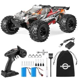 Huffy RC Monster Truck 1/10 Scale Fast Remote Control Car with LED Lights 4WD Off Road 28 MPH for Adults