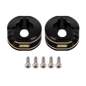 INJORA Brass Rear Axle Counterweights 14g per Piece Upgrade Part for TRX4M 1 18 RC Crawler 2PCS Black Perfect for RC Davis Enthusiasts