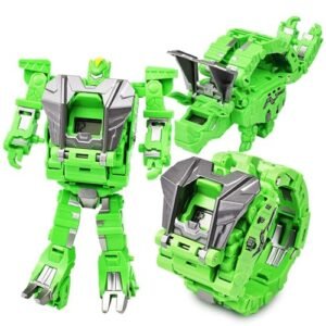 Tiydiygo Transformer Dinosaur Watch Robot Toys for Hobby Action RC Raceway Chandler Enthusiasts Green Multifunctional Deformation Electronic Watch