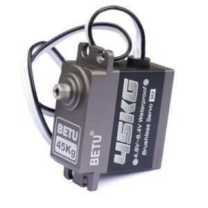 BETU 45kg Brushless Waterproof Servo High Torque RC Servo for 1/10 Scale RC Exhaust Car Robot Boat Airplane