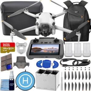 Best RC Trucks Under 200 DJI Mini 4 Pro Fly More Combo Plus with DJI RC 2 Screen Remote Controller 4K HDR Video Under 249g 45 Mins Flight Time Omnidirectional Vision Sensing Bundle