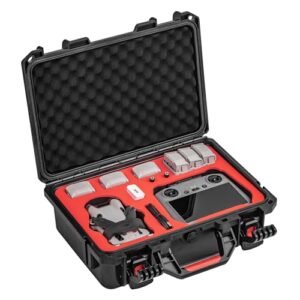 GAEKOL Mini 4 Pro Hard Case Waterproof Carrying Case, Shockproof Case for DJI Mini 4 Pro/Mini 3 Pro/Mini 3 Fly More Combo with DJI RC 2/RC-N2 Controller Drone Accessories