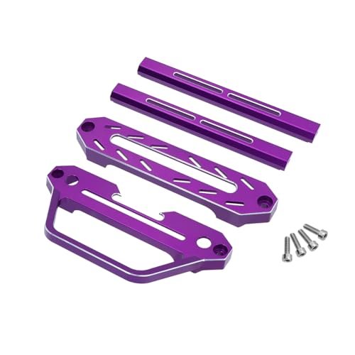 FACCNOY CNC Metal Radio Transmitter Protector Frame for Left Handed RC Car Radio Flysky Noble NB4 Lite NB4 Pro Upgrade Accessories Purple