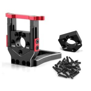 TRAXXAS Aluminum Quick Release Motor Mount Base Seat for 1/6 XRT 8S and 1/5 X Maxx 6S 8S RC Car Enhances RC Jet Landings Performance Black Red
