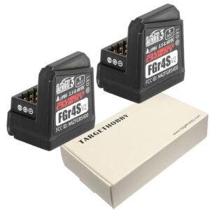 Flysky FGr4s V2 Receiver for Noble RC NB4 and Pro Transmitter 4 Channel AFHDS 3 Pack of 2