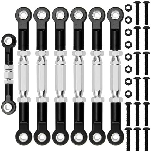 ShareGoo Adjustable Aluminum Turnbuckles Camber Link with Rod Ends for RC Drift Car 2WD Compatible with Traxxas Slash Rustler Stampede 1/10 Scale Models