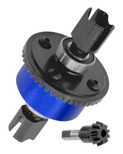 ARRCat Steel 43T Differential 10T Main Gear Upgrade Set for Arrma RC Truck 1/7 Fireteam 6S BLX and Other Models Navy Blue