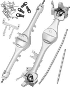 RCMYou RC Basketball Crawler Complete Metal Front Rear Portal Axle for 1/10 Axial SCX10 SCX10 II 90046 90047