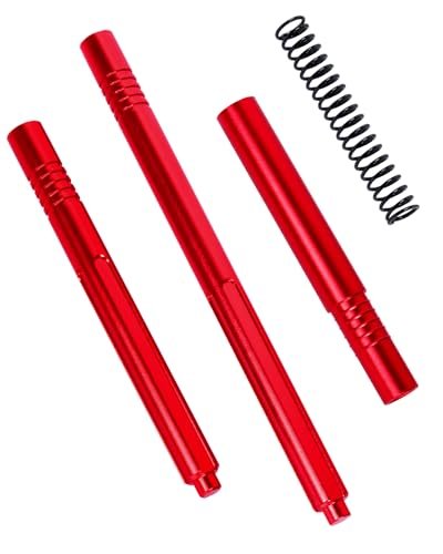 Megatech RC Parts Aluminum Center Slider Driveshaft Upgrade for 1/10 Senton Granite 3S BLX Big Rock Vorteks 1/8 Typhon Infraction 3S BLX Red