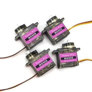 MG90S 4PCS 9G Micro Servo Motor Metal Geared for Arduino RC Plane Autopilot Smart Robot Car Helicopter Boat Raspberry Pi Projects